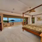 Panoramic Blue Mountain Awesome Panoramic Blue Sea And Mountain View Near The Hale Makena Maui Residence Bedroom With Wooden Bed Dream Homes Luxurious Modern Villa With Beautiful Swimming Pool For Your Family