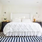 Modern Bathroom Striped Beautiful Modern Bathroom White Bedspread Striped Carpet Holladay Home Interior Design Classic Home Design With Stylish And Stunning Interiors