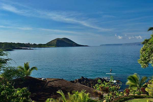 Panoramic Blue The Beautiful Panoramic Blue Sea Near The Comfortable Hale Makena Maui Residence Back Space With Green Plantations Dream Homes Luxurious Modern Villa With Beautiful Swimming Pool For Your Family