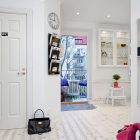 Swedish Apartment In Bright Swedish Apartment Hall Interior In White Displaying Tidy Concept Of Living Space Featured With Powder Room Interior Design Cozy Scandinavian House Interior With Bright Decoration Style