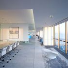 And Unique Design Captivating And Unique Office Interior Design By Utilizing Swivel Chair And Papasan Chair Accomplished By Rottet Studio Office & Workspace A Pair Of Modern Office Interior Design With White Color Themes