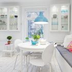 Swedish Apartment Interior Chic Swedish Apartment Unitary Room Interior Painted In White Maximized For Nook Dining Room And Kitchen Interior Design Cozy Scandinavian House Interior With Bright Decoration Style