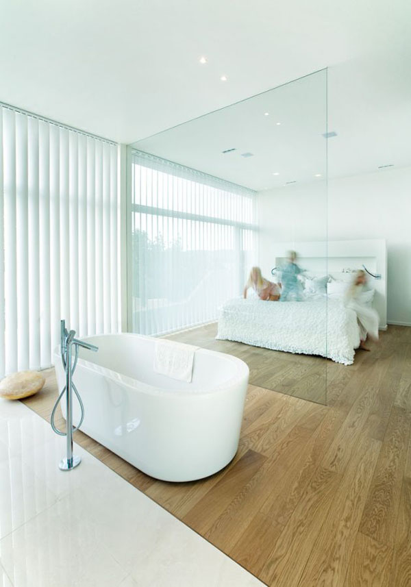 Themes Of Villa Clean Themes Of Bathroom In Villa G By Saunders Architecture By White Bathtub And White Perforated Windows Hotels & Resorts Extraordinary Modern Villa Style With Dynamic Indoor Outdoors