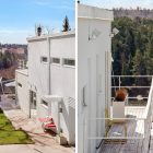 View Of Two Common View Of White Painted Two Floor Modern Villa Near Stockholm And Green Garden And Hardscape Idea Dream Homes Stunningly Beautiful Villa Decorated In Modern Scandinavian Style