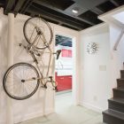 Modern Basement Interior Cool Modern Basement Room Design Interior With Small Wall Bike Storage Ideas In Entryway For Home Inspiration Dream Homes 20 Excellent Bike Storage Ideas Ways To Organize Your Garage