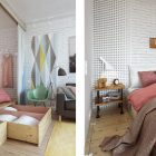 Pasterl Bedroom Compact Cool Pastel Bedroom Design Of Compact Apartment Moscow With Pink Salmon Colored And Soft Brown Wooden Cabinets Dream Homes Elegant Colorful Interior Design Displaying A Vibrant Pastel Colors (+8 New Images)