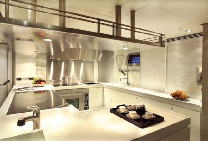 Red Dragon Kitchen Cool Red Dragon Yacht White Kitchen Design Interior With Minimalist Modern Decor And Industrial Cabinet Furniture Ideas Interior Design Luxury Yacht Interior With Deluxe Interior And Fabulous Furniture