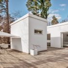 White Painted Near Cool White Painted Modern Villa Near Stockholm Pavilions Featured With Large Deck With Dining Space And Awning Dream Homes Stunningly Beautiful Villa Decorated In Modern Scandinavian Style