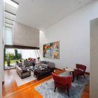 Living Room Patio Cozy Living Room In The Patio Residence With Grey Chairs And Grey Sofas Near The Glass Table Dream Homes Stunning White Home With Authentic Patio In Modern Style