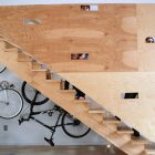 Industrial Staircase Decorated Creative Industrial Staircase Design Interior Decorated With Bike Storage Ideas In Minimalist Decoration For Home Inspiration Dream Homes 20 Excellent Bike Storage Ideas Ways To Organize Your Garage