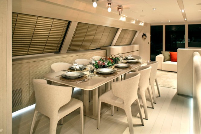 Red Dragon Table Elegant Red Dragon Yacht Dining Table Design Interior Used Minimalist Modern Furniture For Home Inspiration Interior Design Luxury Yacht Interior With Deluxe Interior And Fabulous Furniture
