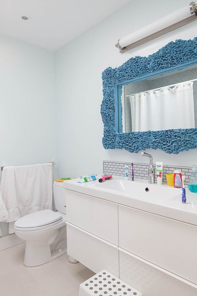 Catching Cyan Studded Eye Catching Cyan Engraved Mirror Studded On Manzanita Residence Yamamar Design Vanity Center Wall Dream Homes  Stylish Modern House Decoration With Beautiful And Bright Interior Themes