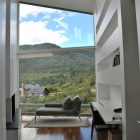 Large Window To Fantastic Large Window Design Faced To Beautiful Mountain Panorama For Total Comfort Design In The Relax Room Dream Homes Wonderful Contemporary Villa With Beautiful Scenery Of Mountain View