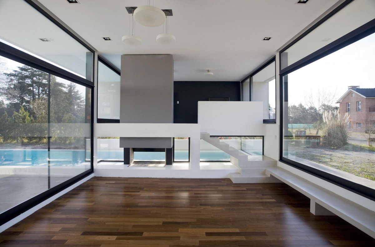 Room Design Bell Fascinating Room Design Of Grand Bell Residence With Brown Wooden Floor And White Ceiling Made From Concrete Dream Homes Fresh White Home Shades Of Clean And Airy Interior Ideas