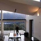 Sloping Ceiling Window Fascinating Sloping Ceiling With Large Window Providing Total Comfort And Fresh Nuance Inside The Modern Interior Design Dream Homes Wonderful Contemporary Villa With Beautiful Scenery Of Mountain View