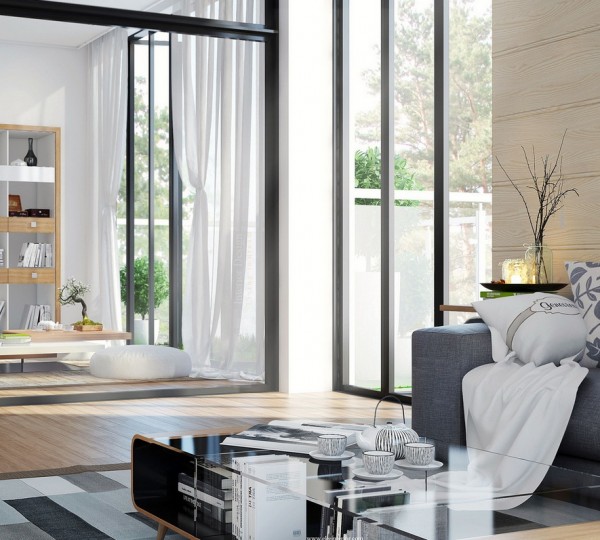 Living Space Idea Fresh Living Space Family Room Idea Connected With Chatting Room Separated By Glass Wall To Enlarge Room Dream Homes Comfortable Living Room Space For An Elegant Modern Home Decoration