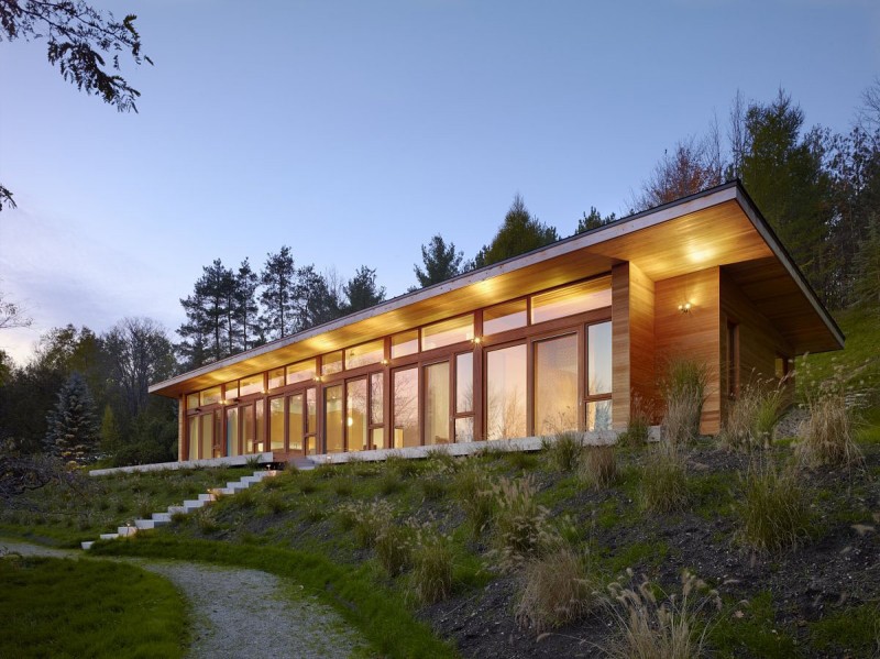 Wooden Material House Impressive Wooden Material In The House Exterior Is Matched With The Natural Environment Surround The Home Dream Homes Unique And Beautiful Lake Home With Eco Friendly Concept