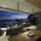 View Of From Incredible View Of Outdoor Enjoyed From A Vaucluse House Interior With Open Kitchen Dining And Living Space Dream Homes Sensational Modern Beach Home With Open Kitchen And Living Rooms