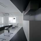 Black And Room Interesting Black And White Painted Room 407 Displaying White Living And Black Dining Room Idea With Curved Lamp Interior Design Elegant Monochrome Interior Idea For Classy Home Design