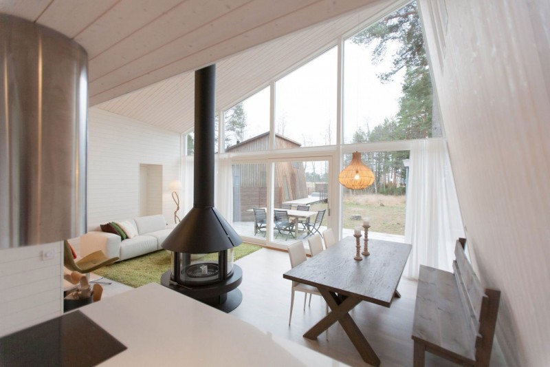 White Painting Room Interesting White Painting For Living Room Installed With Wooden Desk Set And White Sofas In Chalet Lagunen Residence Dream Homes Luminous And Shining House With Contemporary Yet Balanced Color Palette