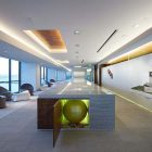 And Unique Design Magnificent And Unique Office Interior Design Applies Long Marble Meeting Desk And Stylish Papasan Chair By Rottet Studio Office & Workspace A Pair Of Modern Office Interior Design With White Color Themes (+10 New Images)