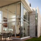 Double Height De Marvelous Double Height Casa Villa De Loreto Building Enhanced With Transparency To Display Large Home Interior Decoration Luxurious Vacation Home With Stunning Glass Paneling And Infinity Pools