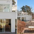 Two Story Near Minimalist Two Story Modern Villa Near Stockholm Building Painted In White Featured With Transparency And Balcony Dream Homes Stunningly Beautiful Villa Decorated In Modern Scandinavian Style