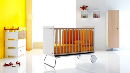 Nursery Furniture Crib Modern Nursery Furniture With Awesome Crib Model And Attractive Dresser With Three Drawers Completed With Small Bookshelves On The Wall Kids Room  Creative Kids Bedroom Decorated With Cheerful And Playful Themes