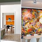 Exquisite Three In Outstanding Exquisite Three Bedroom Apartment In London Adorned With Colorful Abstract Painting And Stunning Pendant Lamp Dream Homes Amazing Interior Photography Ideas For Minimalist Living Space