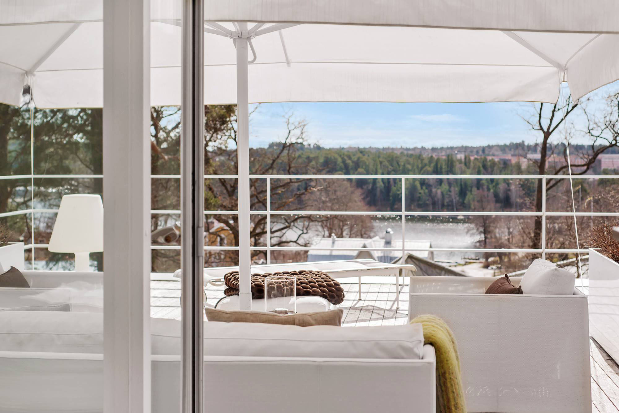 Scenery Surrounding Near Panoramic Scenery Surrounding Modern Villa Near Stockholm Building Enjoyed From Rooftop Balcony With Furnishing Dream Homes Stunningly Beautiful Villa Decorated In Modern Scandinavian Style