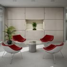 White Red Design Pretty White Red Seating Furniture Design In Modern Style Used Minimalist Decoration Ideas For Home Inspiration Interior Design Amazing Colorful Interior Design With White Palette And Beach Themes