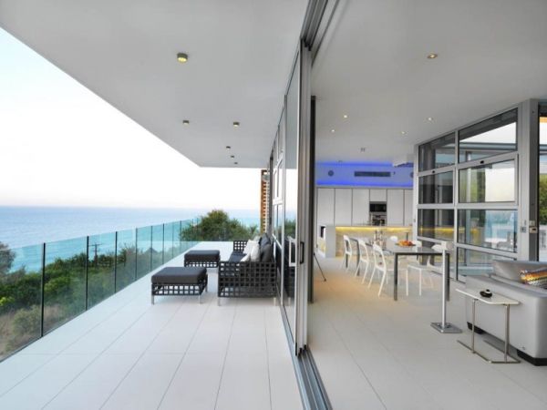 Dining Room In Sensational Dining Room And Kitchen In The Vacation Home Transformed Upper Space With White Ceiling And Floor Dream Homes Breathtaking Modern Villa With Beautiful Patio And Wonderful Swimming Pool