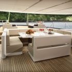 Red Dragon Deck Sensational Red Dragon Yacht Back Deck Design Used Modern Outdoor Sofa Furniture And Wooden Deck Flooring Ideas Interior Design Luxury Yacht Interior With Deluxe Interior And Fabulous Furniture