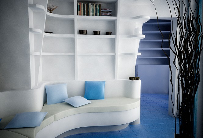 White Blue Modern Sensational White Blue Sitting With Modern Furniture Design And Minimalist Space For Home Inspiration To Your House Interior Design  Amazing Colorful Interior Design With White Palette And Beach Themes