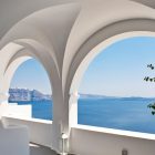 Mediterranean Architectural Katikies Sleek Mediterranean Architectural Ideas On Katikies Hotels In Oia Shown Curved Doorway And Window Design Interior Design Classy And Elegant White Home With Breathtaking Panoramic Sea Views