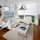 Living Room Coffee Small Living Room With Marble Coffee Table And White Fabric Sofa At Botanist Suite I3 Design Group Interior Interior Design Elegant Botanical Interior Decoration Within Contemporary Modern Apartment