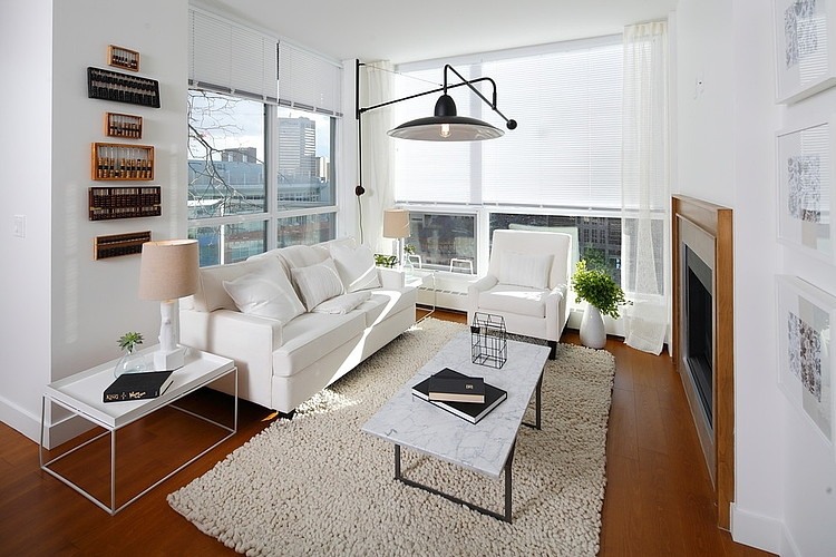 Living Room Coffee Small Living Room With Marble Coffee Table And White Fabric Sofa At Botanist Suite I3 Design Group Interior Interior Design Elegant Botanical Interior Decoration Within Contemporary Modern Apartment