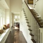 Traditional Staircase Entry Striking Traditional Staircase Design And Entry Way Used Cheap Hardwood Flooring In Minimalist Space For Home Inspiration Decoration Stunning Cheap Hardwood Flooring For Contemporary Interior Design