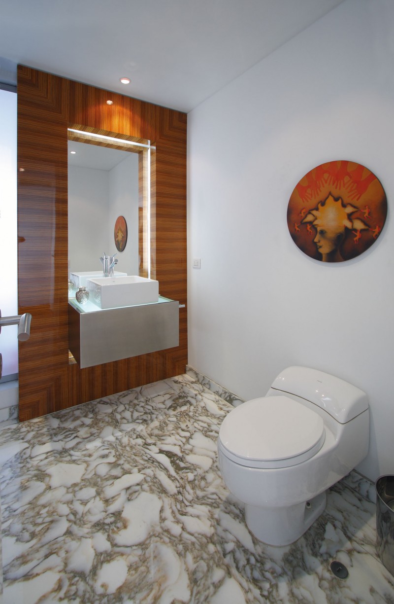 White Sink Vanity Stunning White Sink And Floating Vanity In The Patio Residence Toilet Space With Wide Mirror And White Wall Dream Homes  Stunning White Home With Authentic Patio In Modern Style