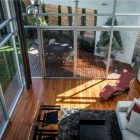 Casa Villa Living Stylish Casa Villa De Loreto Living Room Interior With Wooden Deck Covered By Fur Rug And Sofa Set With Lounge Decoration Luxurious Vacation Home With Stunning Glass Paneling And Infinity Pools