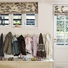 Mudroom Arrangement Three Tidy Mudroom Arrangement Of Exquisite Three Bedroom Apartment Applies All White Painted Wall And Door Design In London Dream Homes Amazing Interior Photography Ideas For Minimalist Living Space