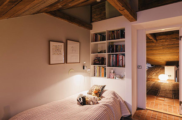 White Bookshelves Bed Tidy White Bookshelves Near The Bed In Scandinavian Apartment Stockholm Kids Bedroom With The Wooden Ceiling Interior Design  Excellent Cozy Interior Using Wooden Construction Domination