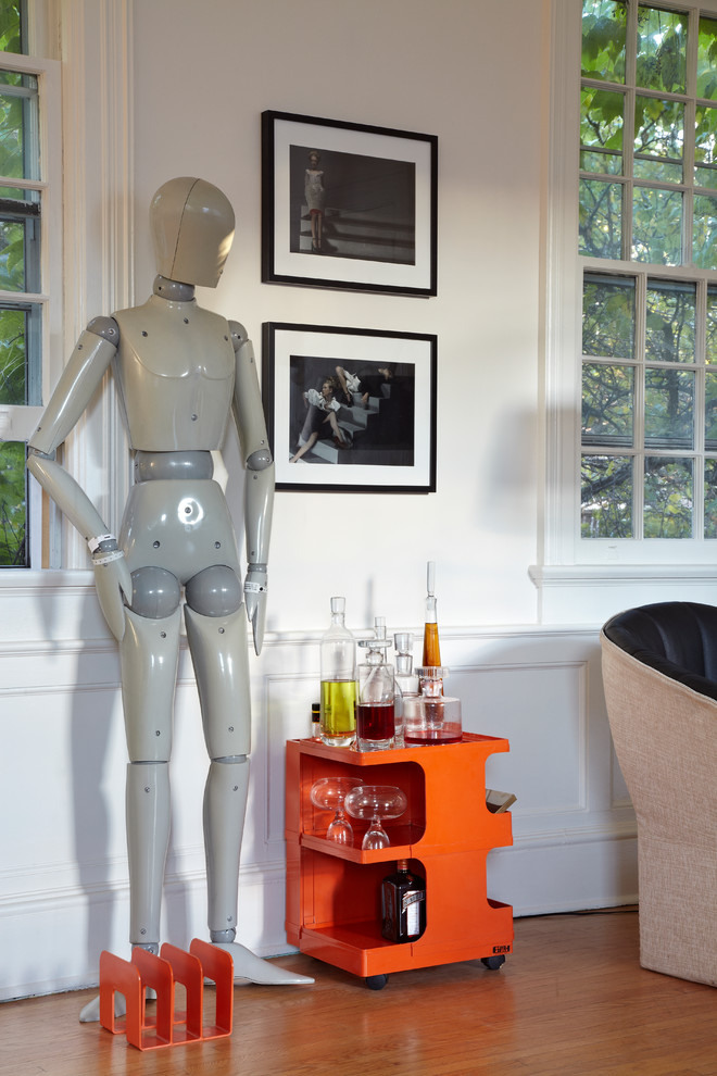 Human Sculpture To Uncommon Human Sculpture Displayed Next To Orange Wine Cart To Maximize Modern Residence Lounge Interior  Beautiful Art Deco Home With Views Of Contemporary Interiors