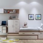 Kids Bedroom With Versatile Kids Bedroom Interior Maximized With Kids Cabin Bed Featured With Patented Desk Chair And Wardrobe Dream Homes Comfortable Living Room Space For An Elegant Modern Home Decoration