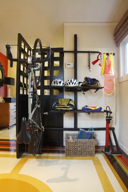Contemporary Entry Interior Wonderful Contemporary Entry Way Design Interior Used Small Bike Storage Ideas In Minimalist Space For Home Inspiration  20 Excellent Bike Storage Ideas Ways To Organize Your Garage
