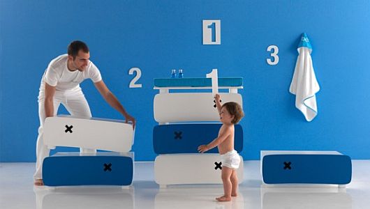 Dresser Nursery Moveable Wonderful Dresser Nursery Furniture With Moveable Drawers Design For Baby Boy With Bluish And White Room Decoration Dream Homes Creative Kids Bedroom Decorated With Cheerful And Playful Themes