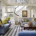 Farmhouse Green Room Adorable Farmhouse Green Blue Living Room Involving Light Green Patterned Pillows Put On Grey Loveseat And Sofa Interior Design Easy Stylish Home Designed By Bright Green Color Schemes