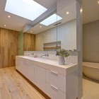 Bathroom Design Modern Amazing Bathroom Design Interior Used Modern Bathroom Vanity Furniture With Wooden Wall And Flooring Decoration Ideas Interior Design Stylish And Warm Home With A Remarkable Interior Design Impression