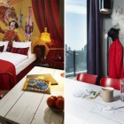 Bedroom Design Hours Amazing Bedroom Design Of 25 Hours Hotel Vienna With White Pillows White Bed Linen And Circus Painting On The Wall Interior Design Joyful And Creative Hotel Interior Concept With Vibrant Color Accents