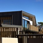 Construction Seen Fancy Amazing Construction Seen From Exterior Fancy Roof Design In Dark Wooden And Prefab Construction For Two Story House Ideas Dream Homes Outstanding Contemporary Home With Great Natural Landscape